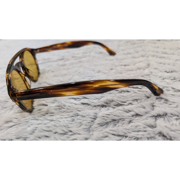 TOM FORD Tortoise Clint Sunglasses -TF537 Yellow Lens Unisex W/ Case & Box -23 - Picture 6 of 8